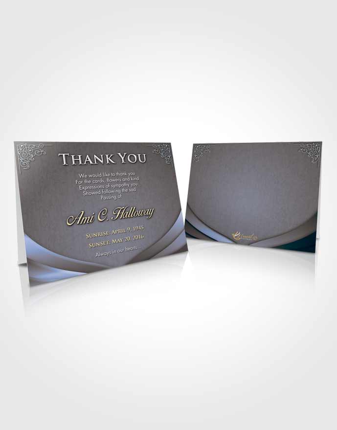 Funeral Thank You Card Coral Reef Magnificence