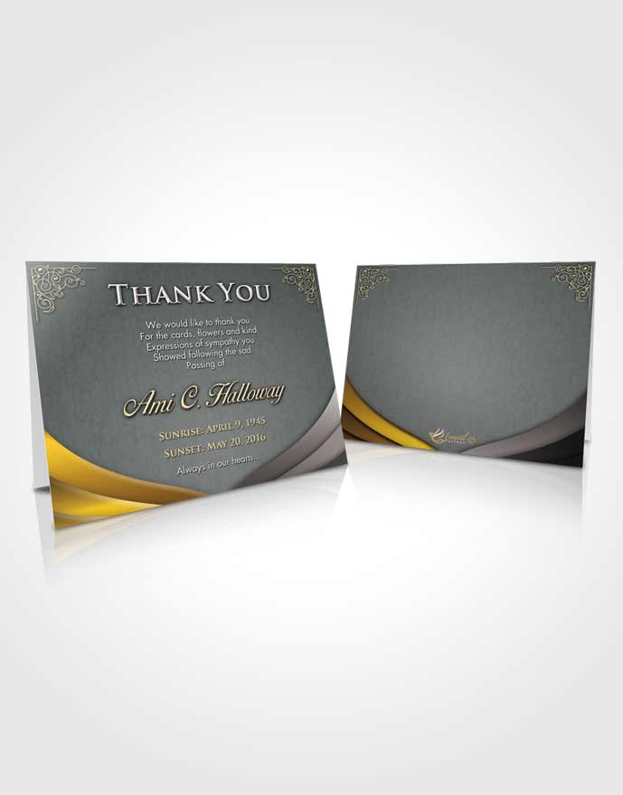 Funeral Thank You Card Early Morning Magnificence
