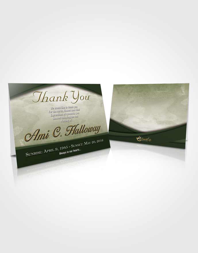 Funeral Thank You Card Excellent Wisdom