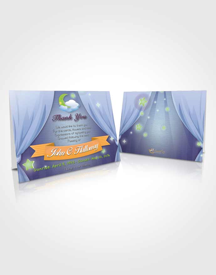 Funeral Thank You Card Template Lavender Beauty Childrens Innocence