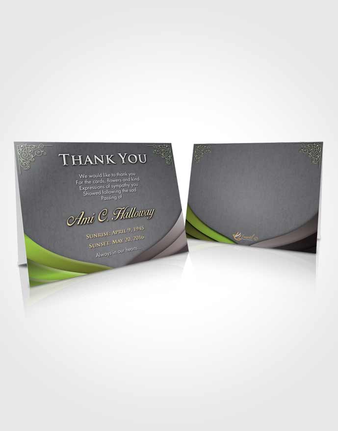Funeral Thank You Card Lavender Beauty Magnificence
