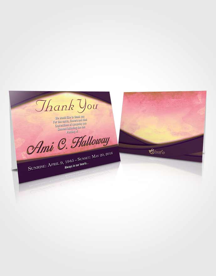 Funeral Thank You Card Loving Mix Wisdom