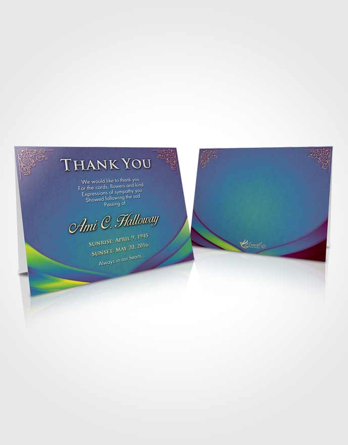 Funeral Thank You Card Mystical Magnificence
