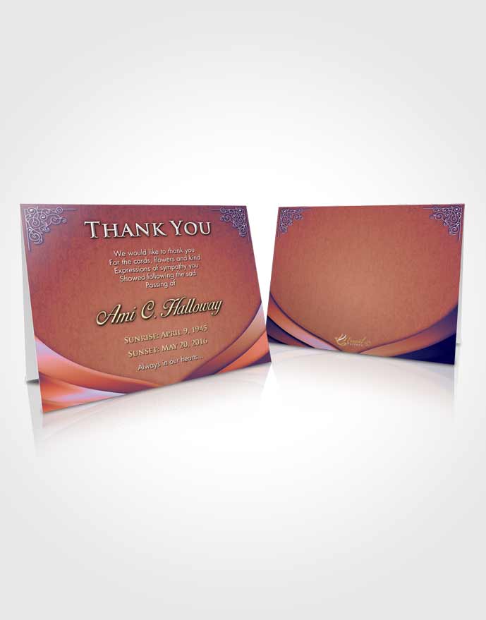 Funeral Thank You Card Peaceful Magnificence