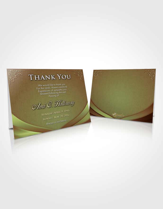 Funeral Thank You Card Serene Magnificence