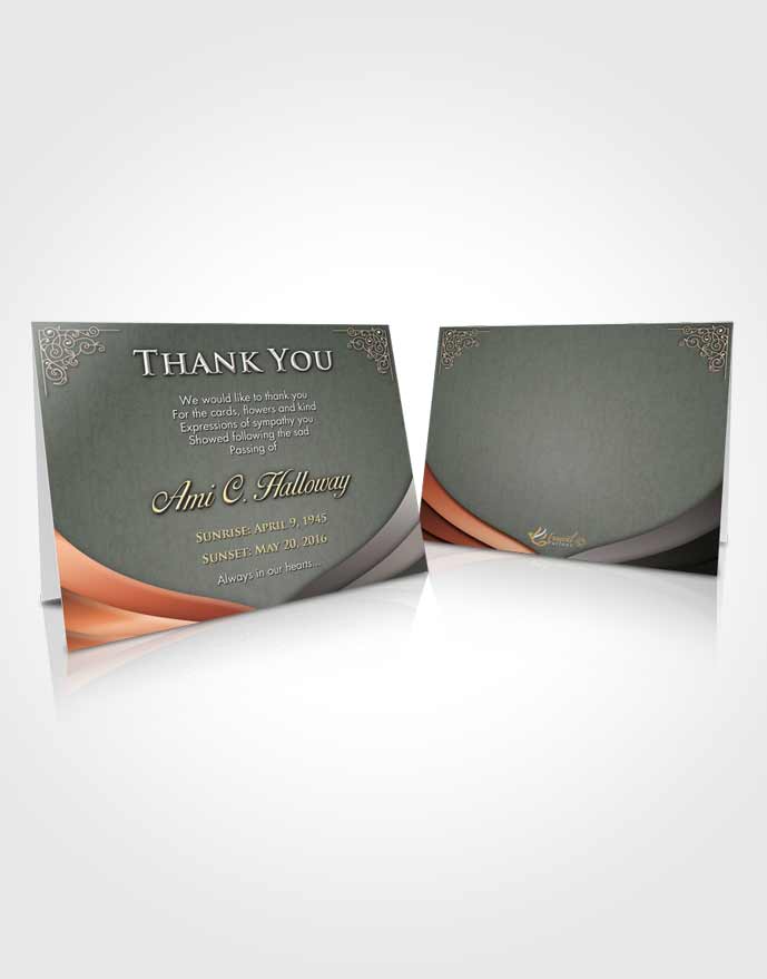 Funeral Thank You Card Superior Magnificence