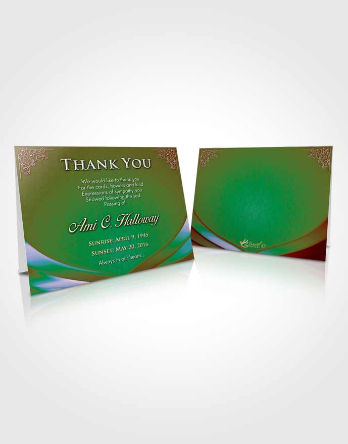 Funeral Thank You Card Wisdom Magnificence