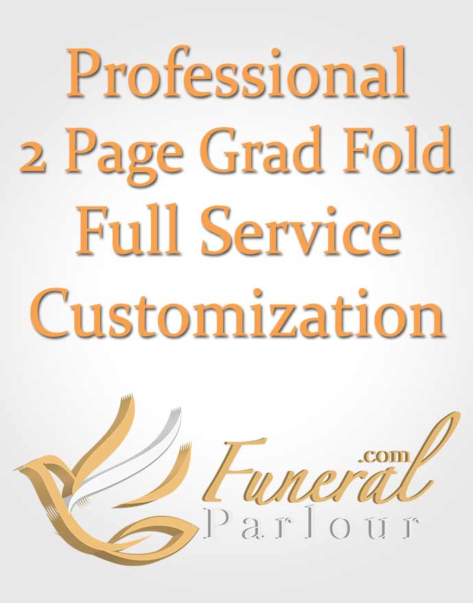 2 Page Grad Fold Full Service Customization