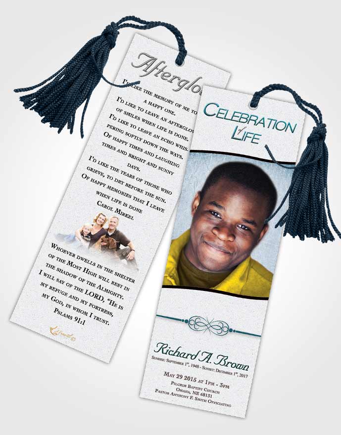 Funeral Bookmark Template Sweet Bliss