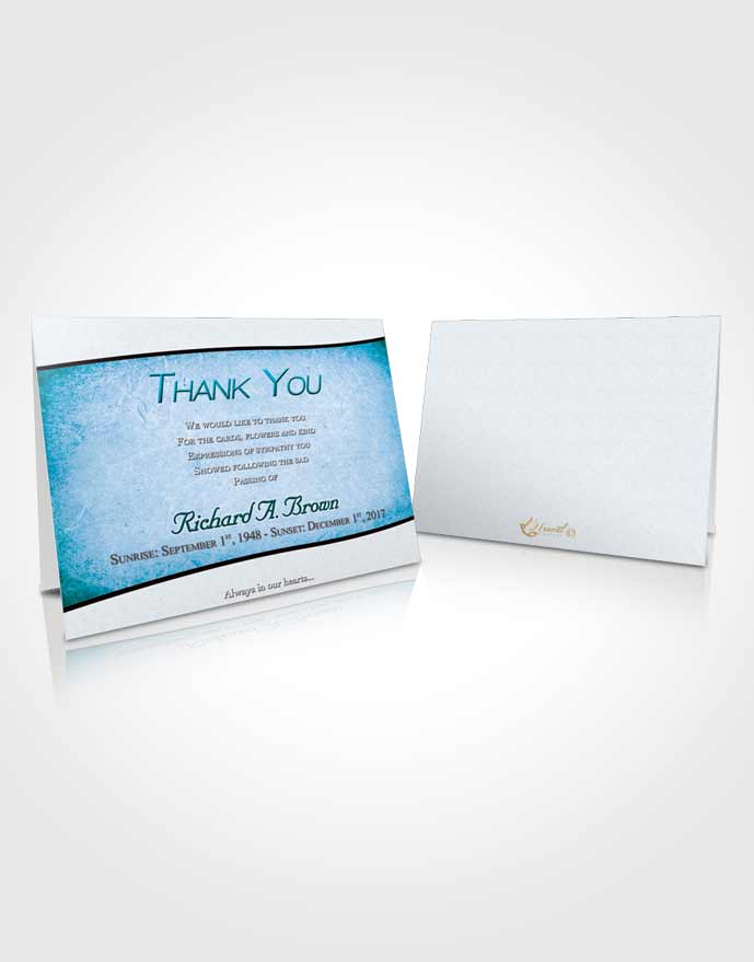 Funeral Thank You Card Template Afternoon Bliss