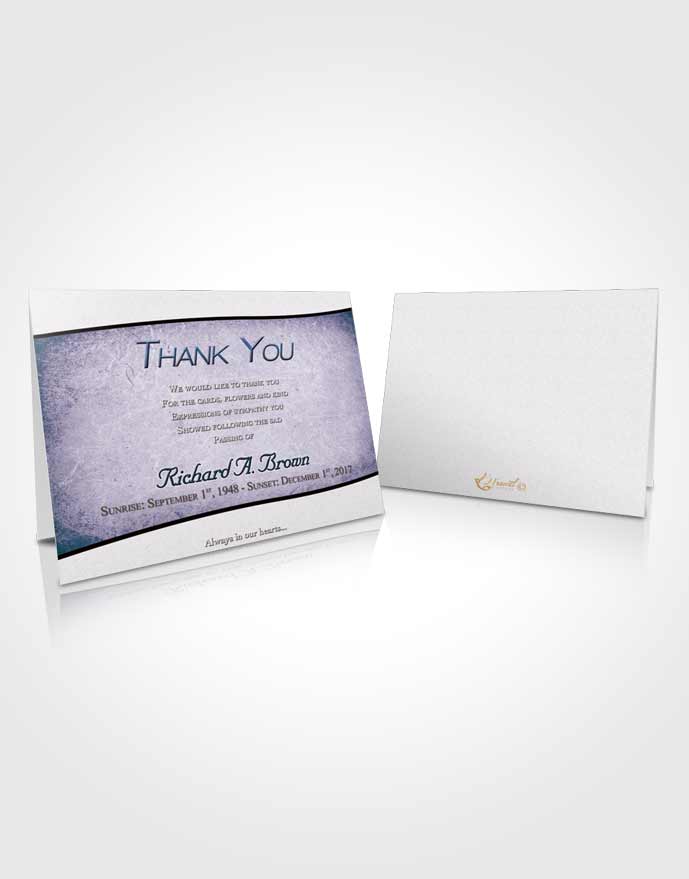 Funeral Thank You Card Template Calm Bliss