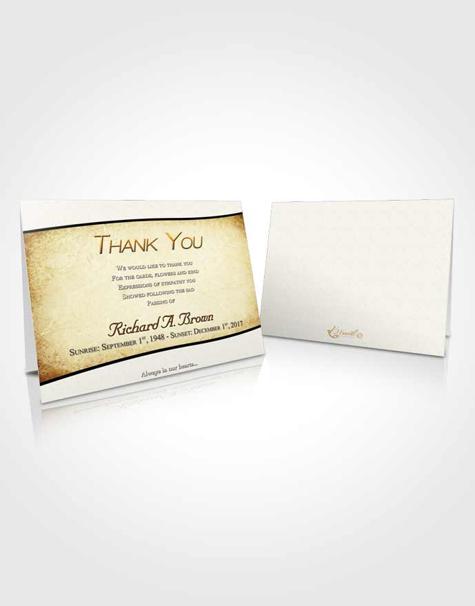 Funeral Thank You Card Template Euphoric Bliss