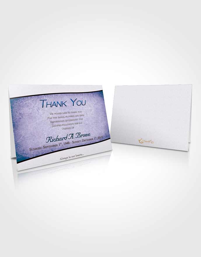 Funeral Thank You Card Template Evening Bliss