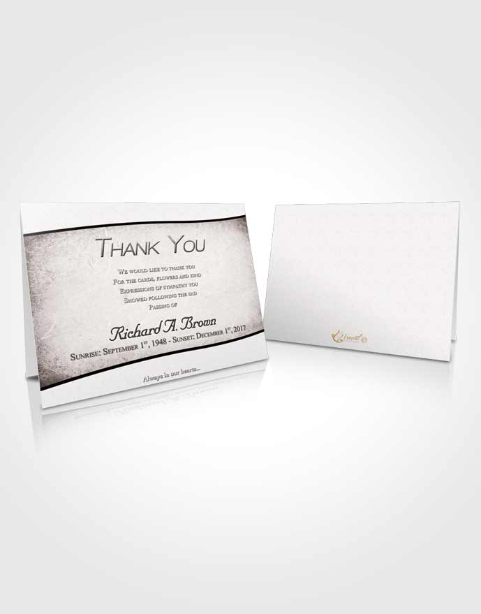 Funeral Thank You Card Template Free Bliss