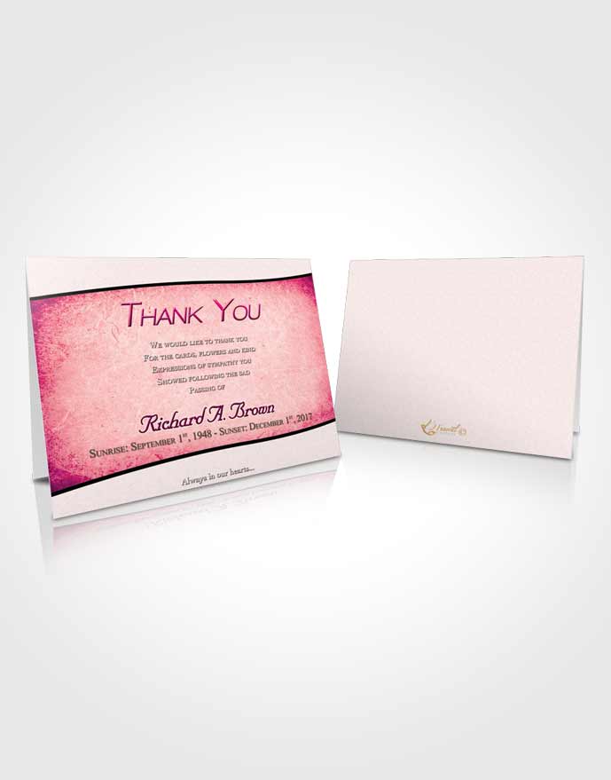 Funeral Thank You Card Template Winter Bliss