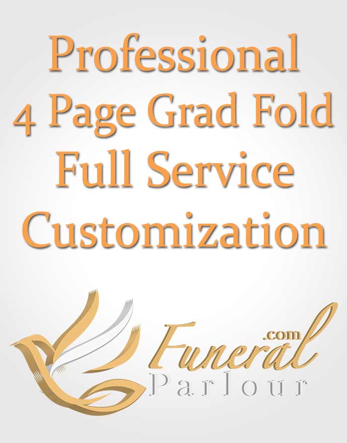 4 Page Grad Fold Full Service Customization