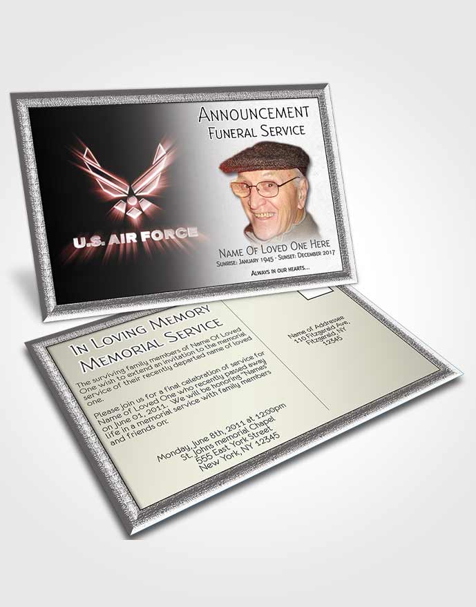 Announcement Card Air Force 01