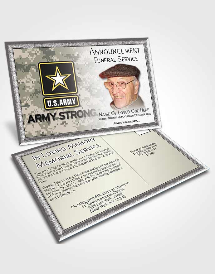 Announcement Card Army 05