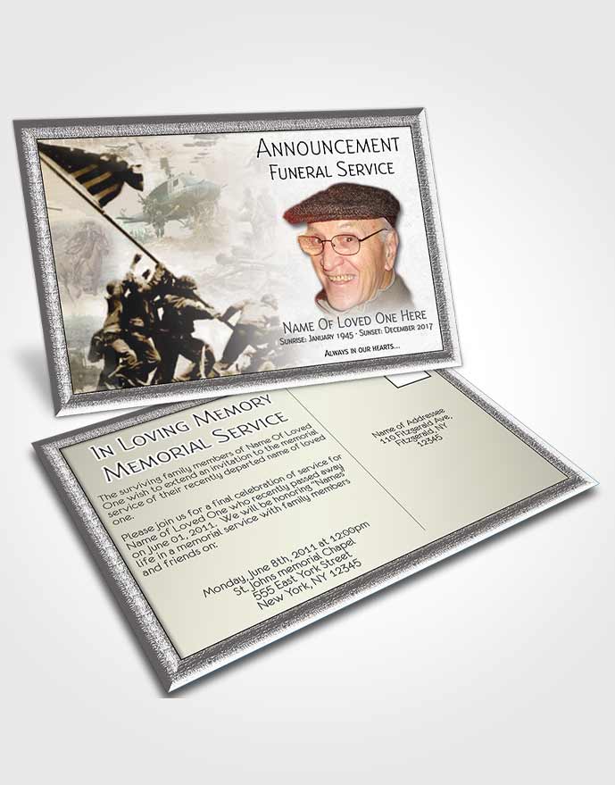 Announcement Card Army 06