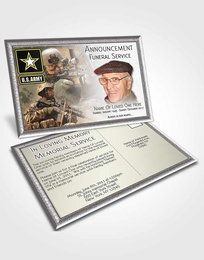 Announcement Card Army 09