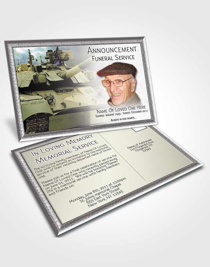 Announcement Card Army 11