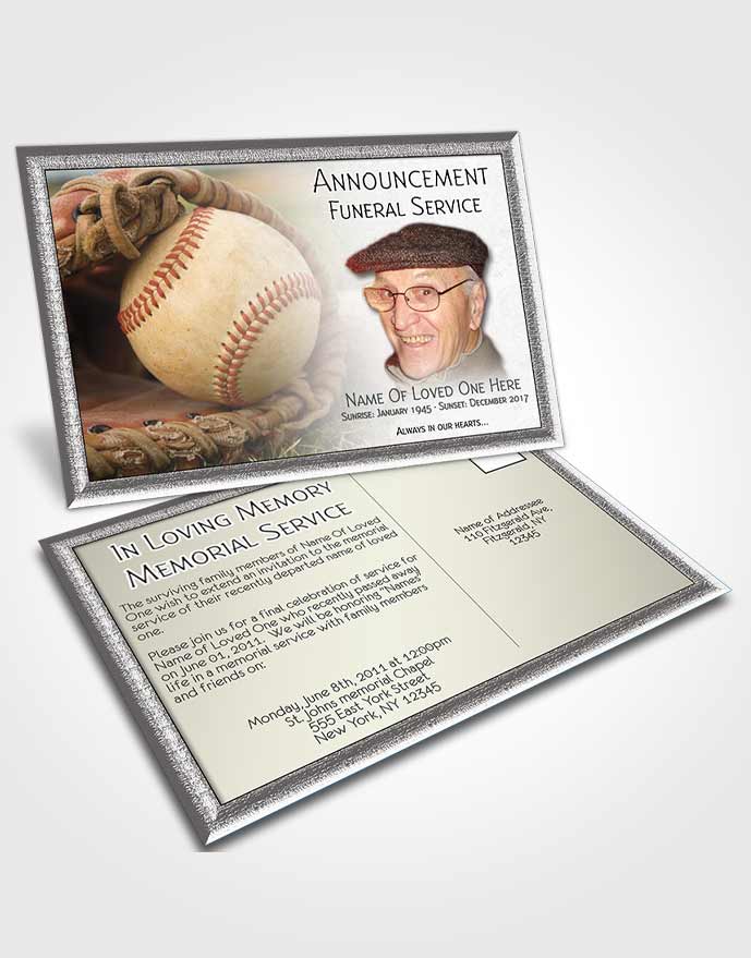 Announcement Card Baseball 01