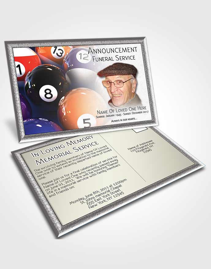 Announcement Card Billiards 02
