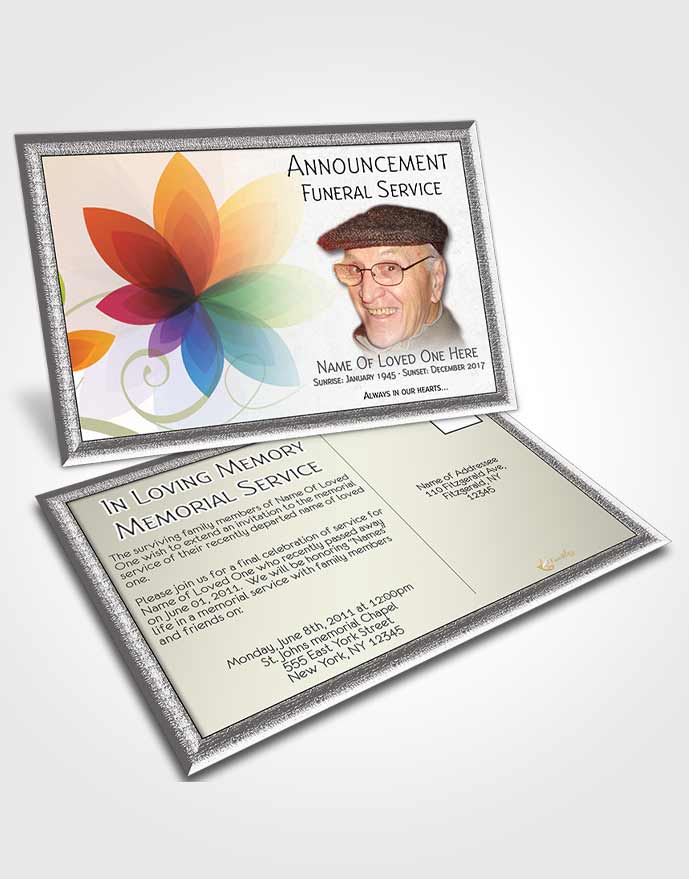 Announcement Card Floral 03