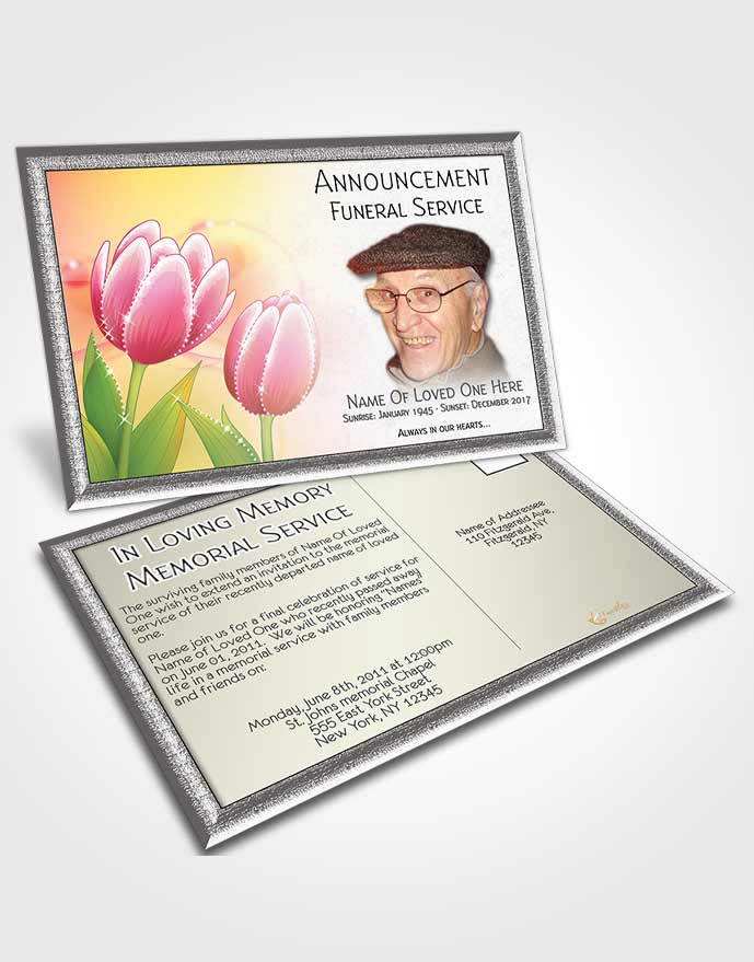 Announcement Card Floral 04