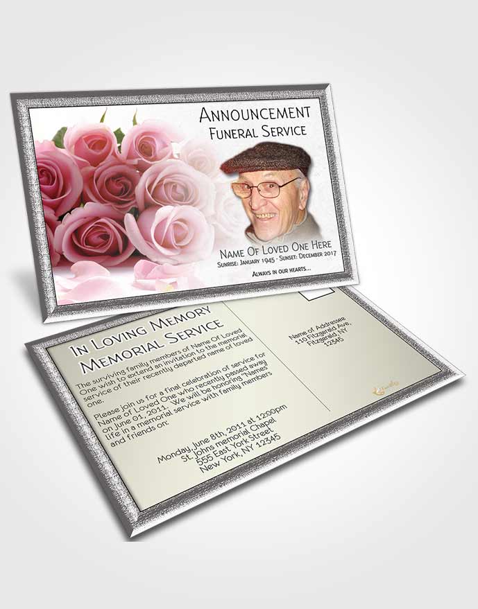 Announcement Card Floral 09