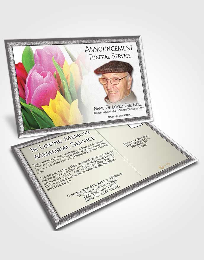 Announcement Card Floral 10