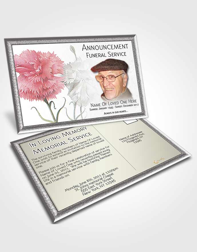Announcement Card Floral 19