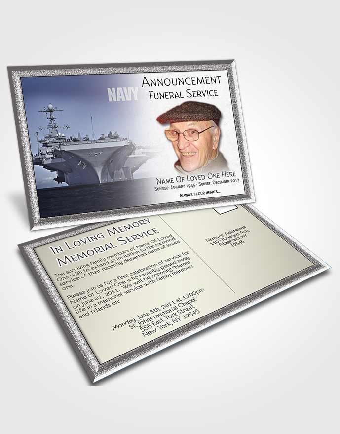 Announcement Card Navy 04