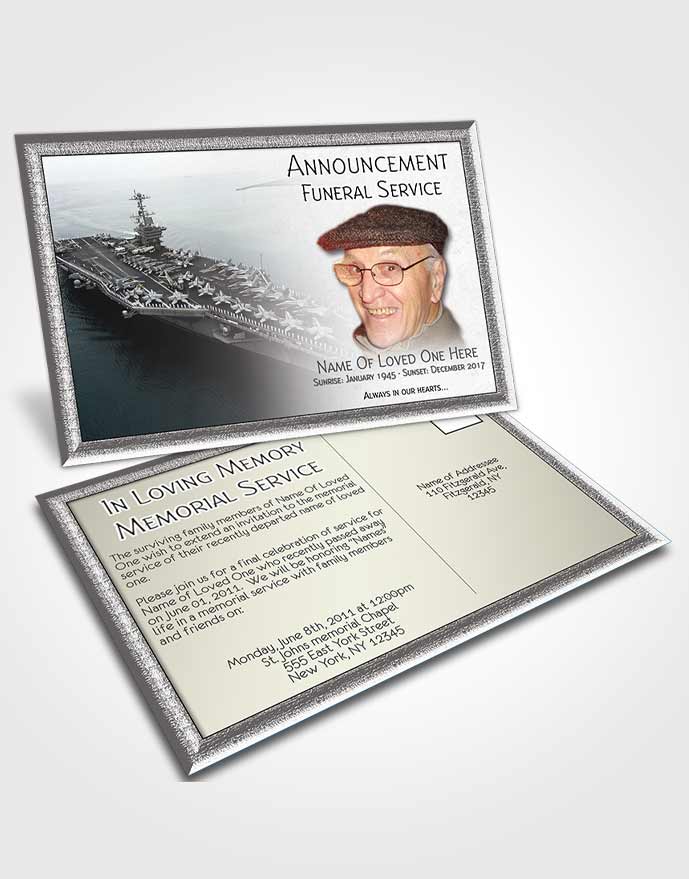 Announcement Card Navy 06