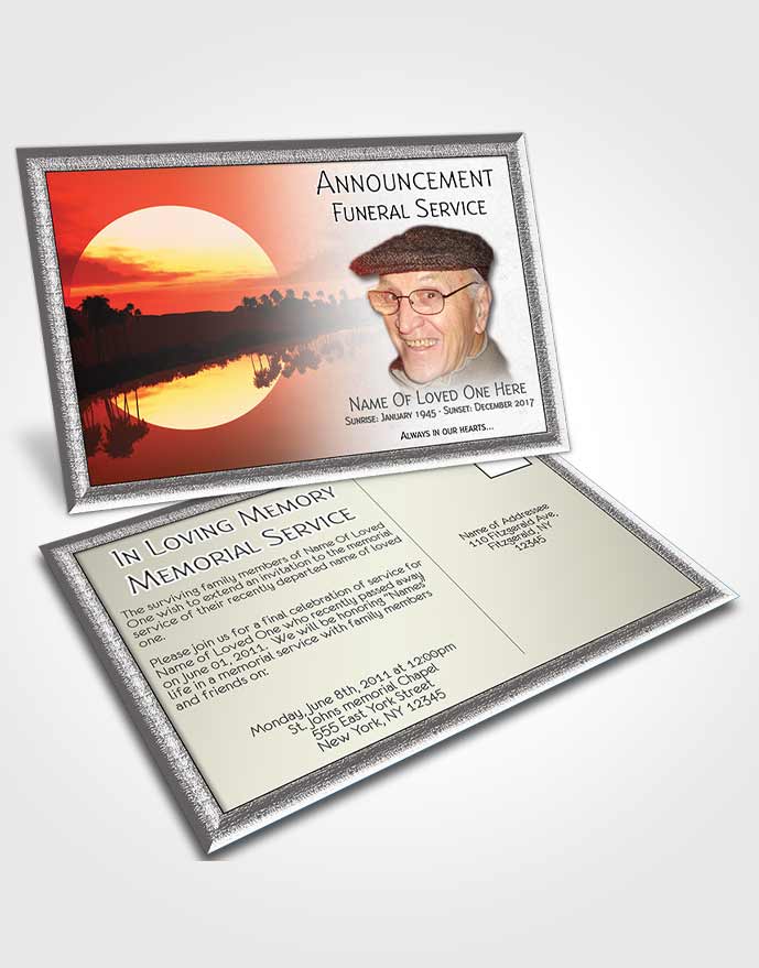 Announcement Card Sunrise Sunset 11