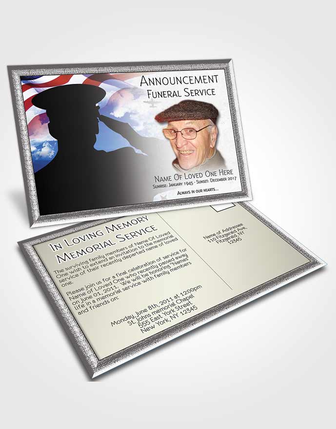 Announcement Card Veteran 15