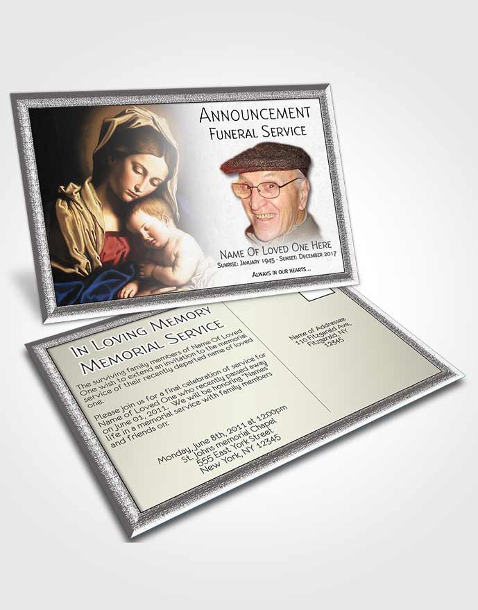 Announcement Card Virgin Mary 02