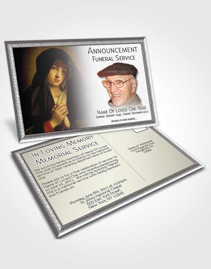 Announcement Card Virgin Mary 03