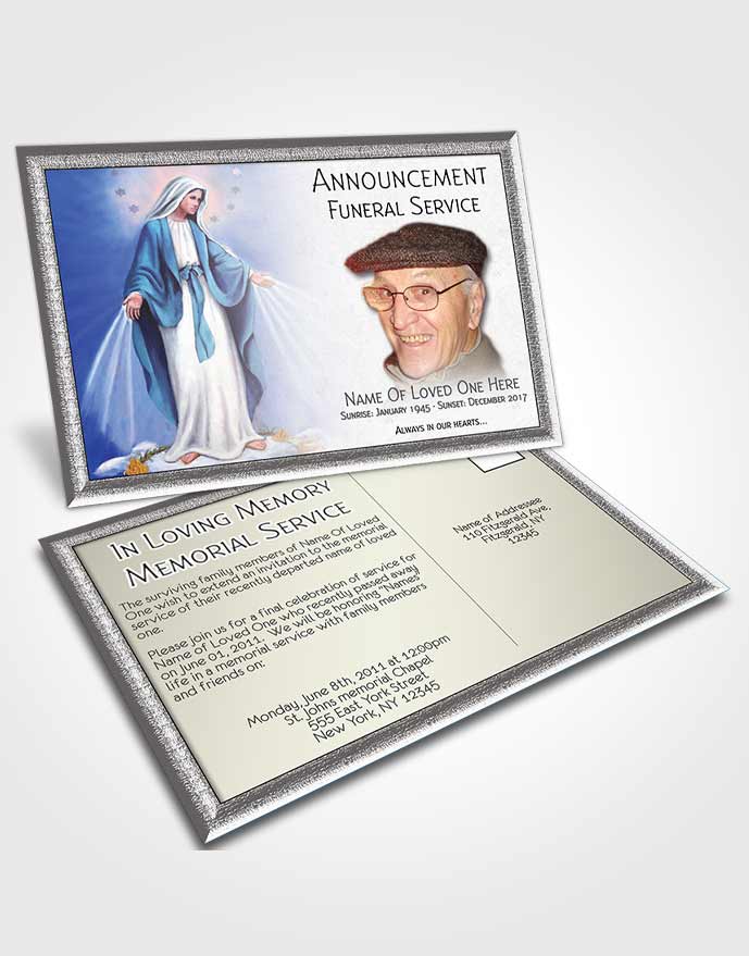 Announcement Card Virgin Mary 04