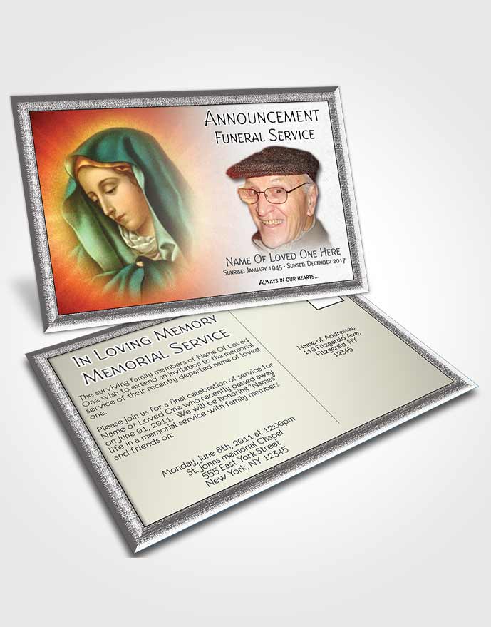 Announcement Card Virgin Mary 08