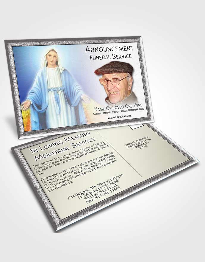 Announcement Card Virgin Mary 09