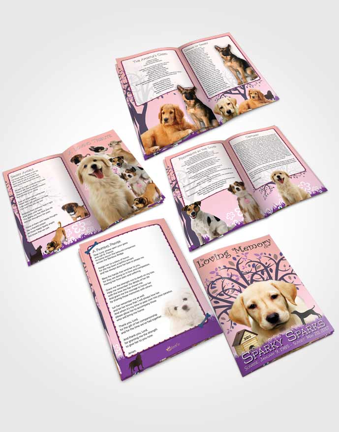 Booklet Memorial Folder Blissful Doggy Heaven