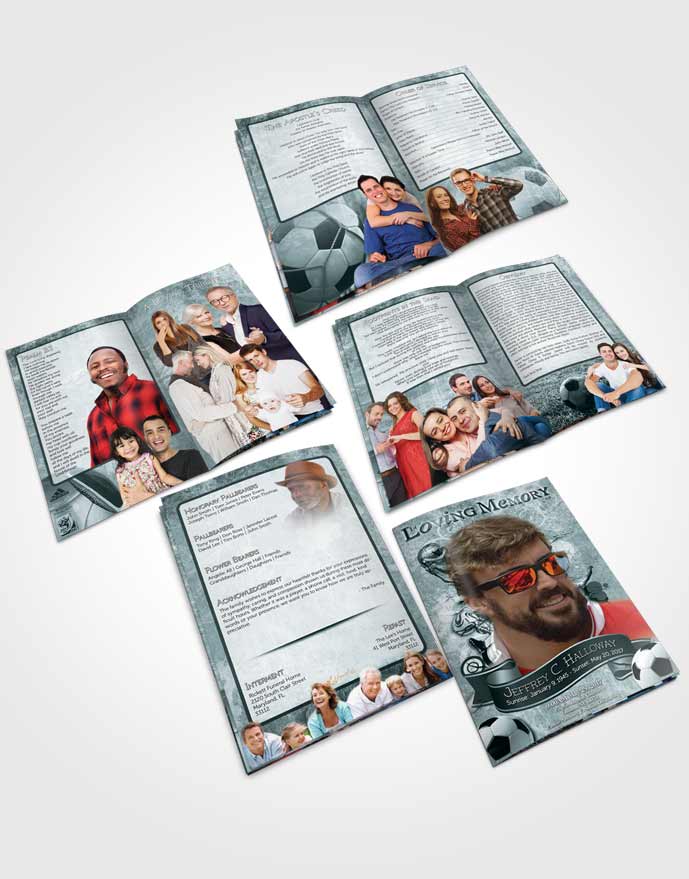 Booklet Memorial Folder Deep Ocean Pearl Soccer Superstar