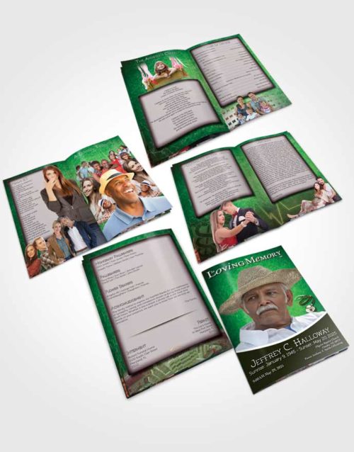 Booklet Memorial Folder Emerald Doctor