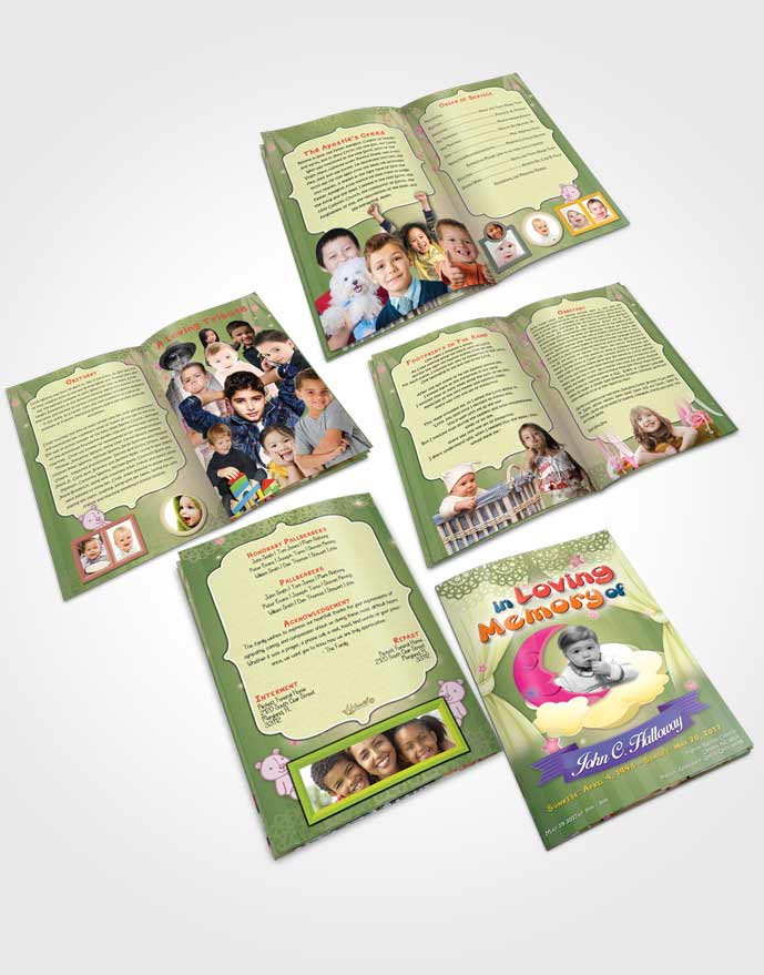 Booklet Memorial Folder Emerald Sunrise Childrens Innocence