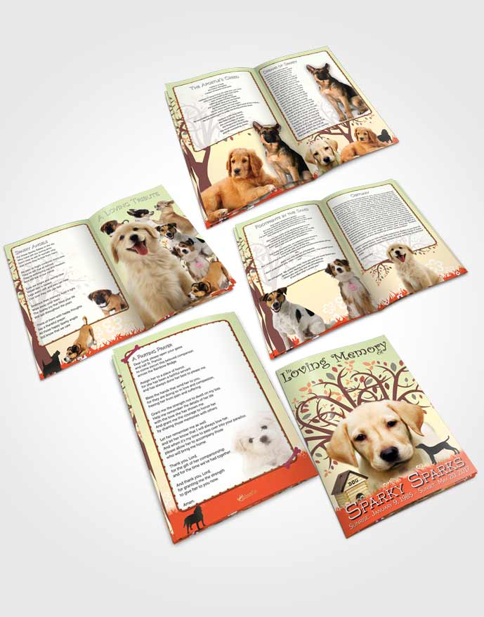 Booklet Memorial Folder Eternal Doggy Heaven