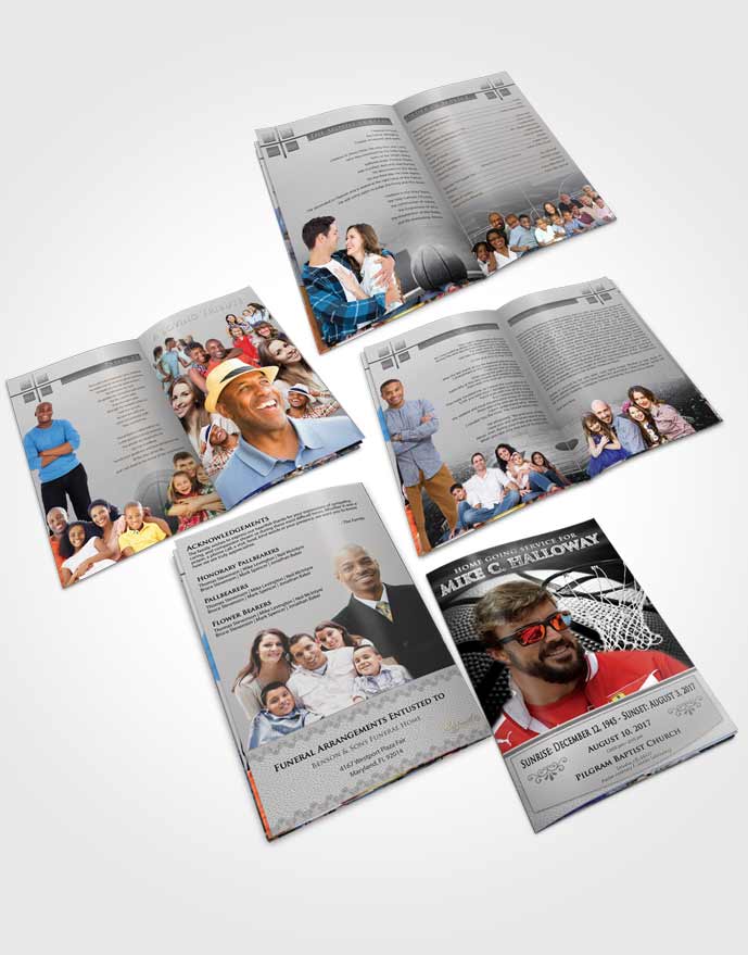 Booklet Memorial Folder Freedom Basketball Honor