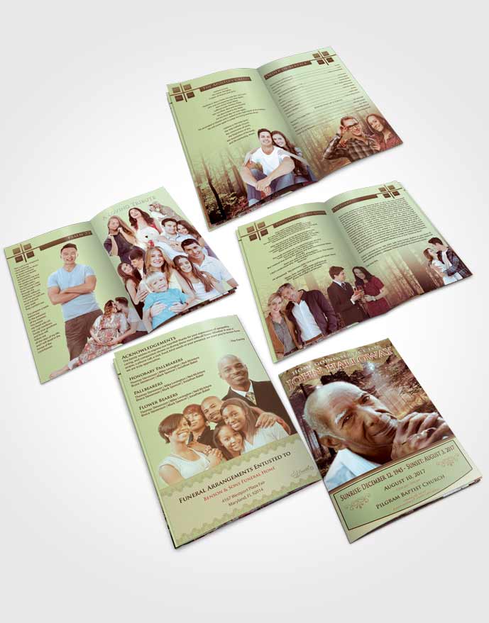 Booklet Memorial Folder Harmony Forest Laughter