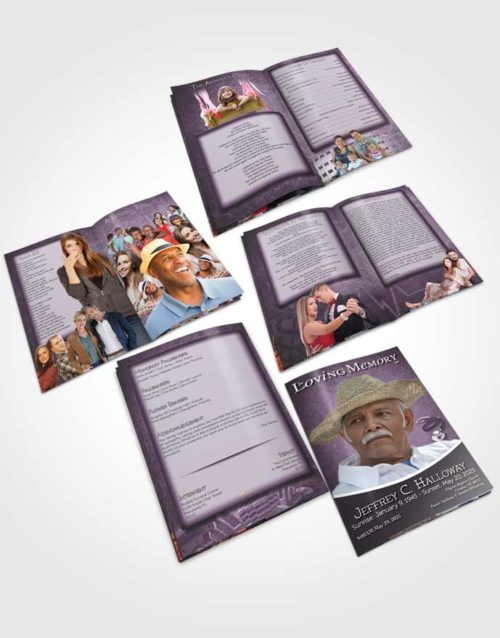 Booklet Memorial Folder Lavender Doctor