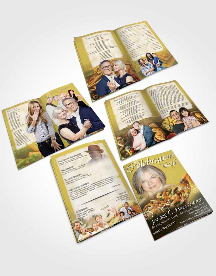 Booklet Memorial Folder Love of Golden Cooking